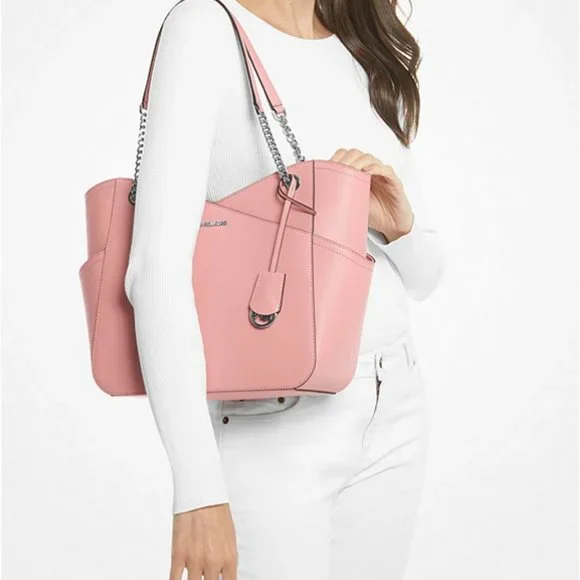 SALE! NWT Michael Kors Jet Set Leather Tote Shoulder Bag Primrose